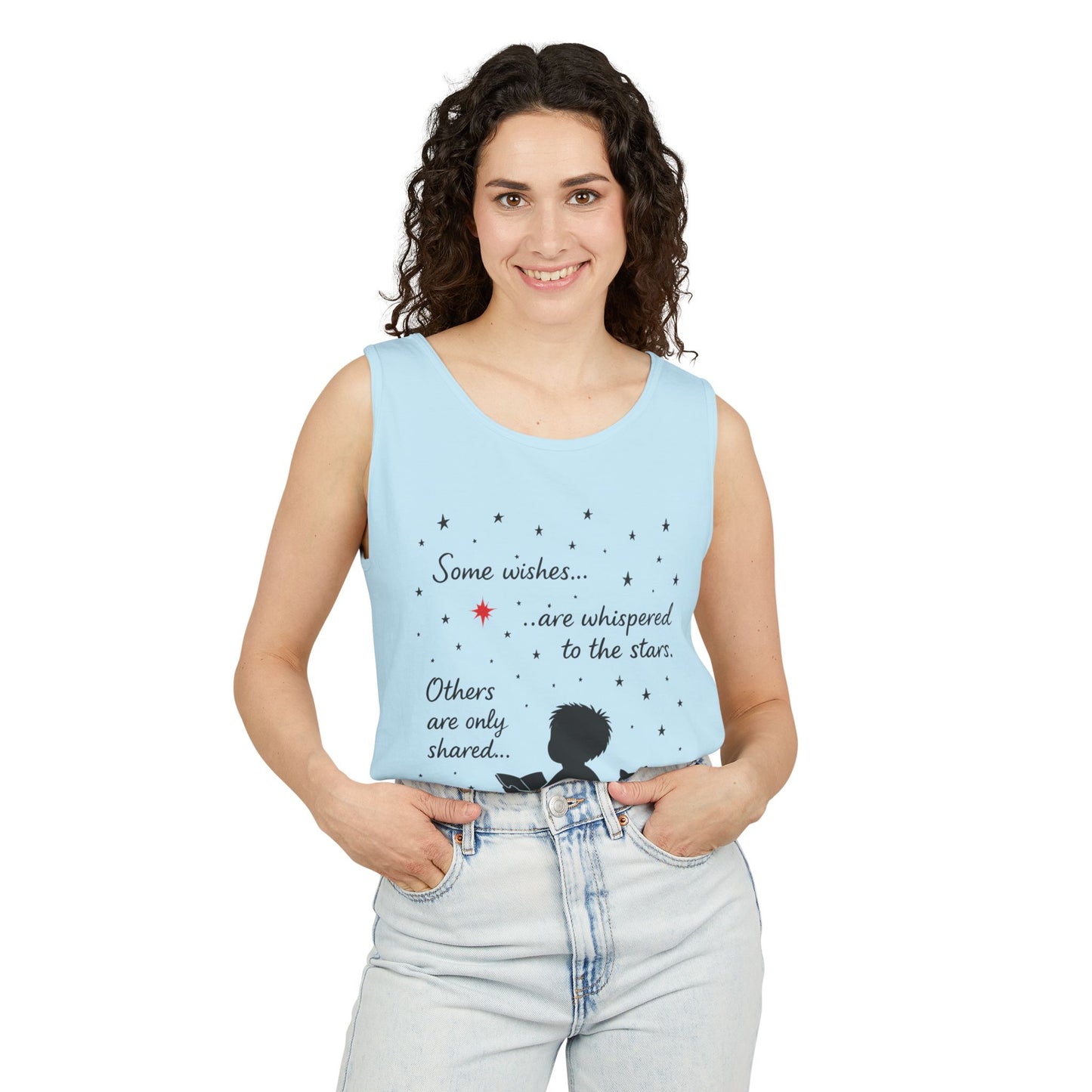 Whimsical Cat Lover's Tank Top, Inspirational Quote Top, Womens Garment-Dyed Summer Shirt, Gifts for Cat Moms, Casual Wear, Pet [...]