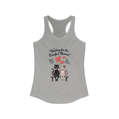 Love and Laughter Women's Tank - Cute Cat Design, Perfect for Summer, Valentine's Gift, Casual Wear, Gym Top