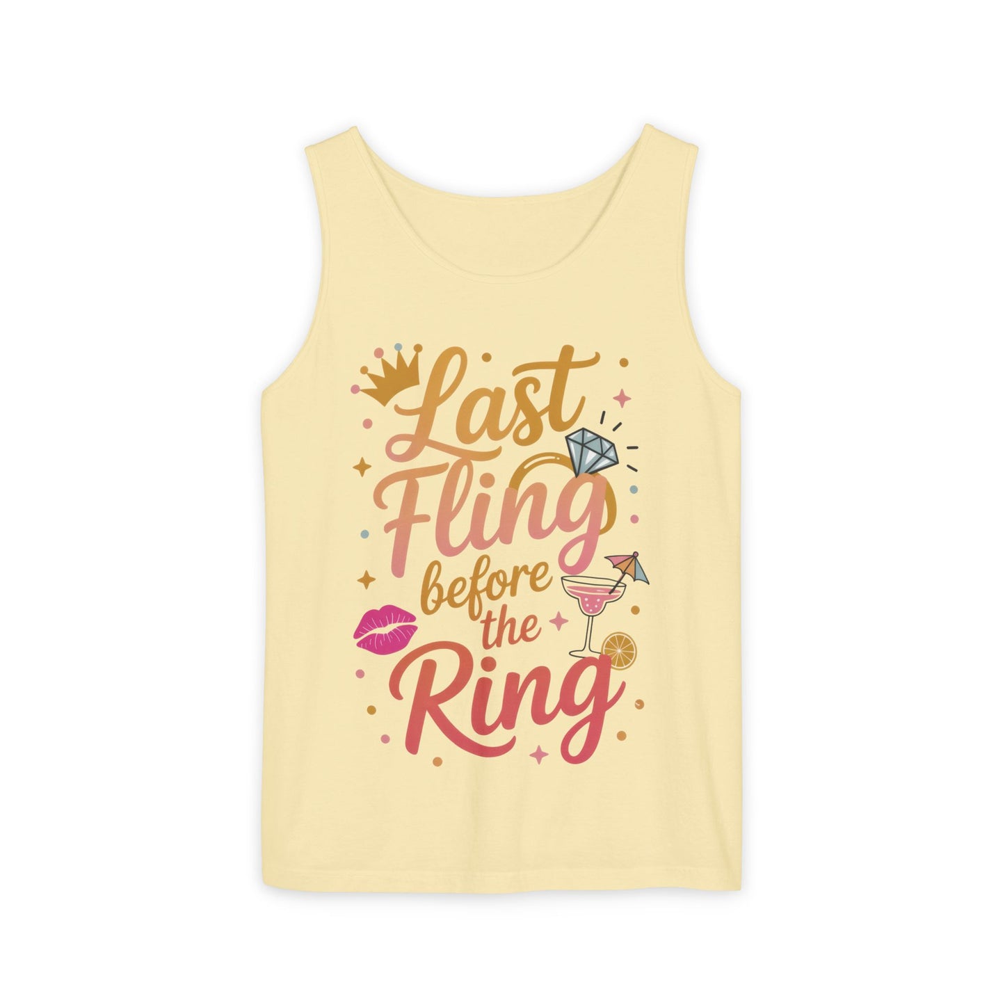 Last Fling Before the Ring T-Shirt, Bachelorette Party Tee, Bridesmaid Wedding Tee, Hen Party Shirts, Bridal Shower,  Bridesmaids Gift