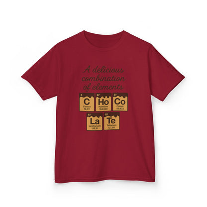 Funny Chocolate Science Young Girl T-Shirt, Choco-LaTe Element Shirt, Sweet Science Gift, Children's Gift, Birthday Party