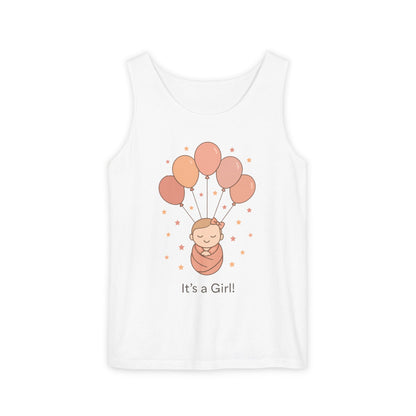 It's a Girl! Baby Shower Tank Top, Baby Girl Pregnancy Announcement Shirt, Gender Reveal Mom To Be Gift, Expecting Baby Shower Top