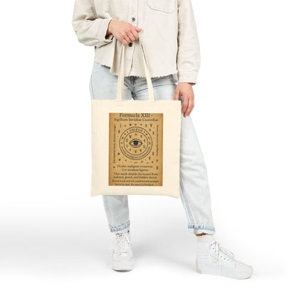 Sigil of Protection from Envy Tote Bag, Evil Eye Ward Symbol, Occult Energy Shield, Witchy Canvas Bag, Mystic Charm Art, Boho Chic