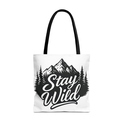 Stay Wild Tote Bag | Eco-friendly Shopping Bag, Adventure Tote, Outdoor Enthusiast Gift, Stylish Carryall, Perfect for Summer Adventures