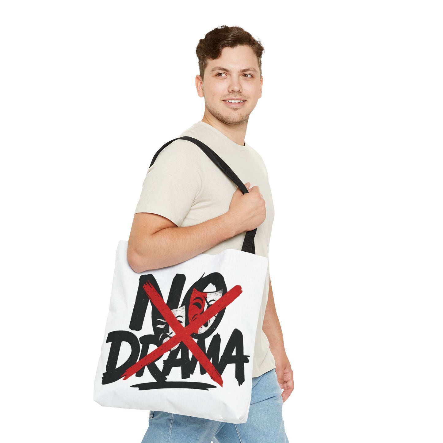 No Drama Tote Bag, Stylish Canvas Bag for Everyday Use, Perfect Gift for Friends, Beach Days, Shopping, and Travel, Large Tote Bag