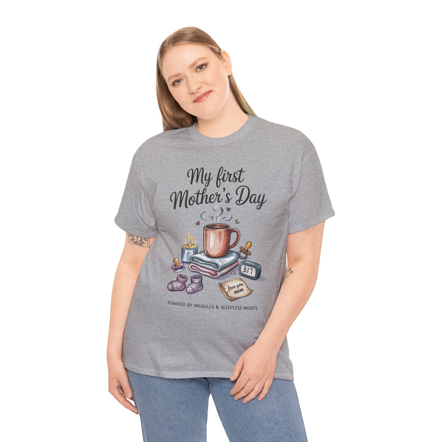 My First Mother's Day Tee, Gift for New Moms, Cute Mother's Day Shirt, Snuggle-Inspired Apparel, Baby Shower Tee