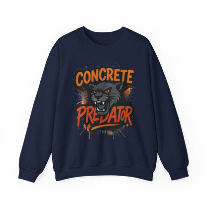 Men's Heavy Blend™ Crewneck Sweatshirt, Concrete Predator Mens Panther Crewneck Sweatshirt