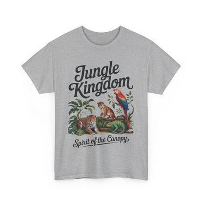 Mens Jungle Kingdom Tee - Nature Lover T-Shirt, Animal Graphic Tee, Eco-Friendly Gift, Summer Fashion, Adventure Outfit