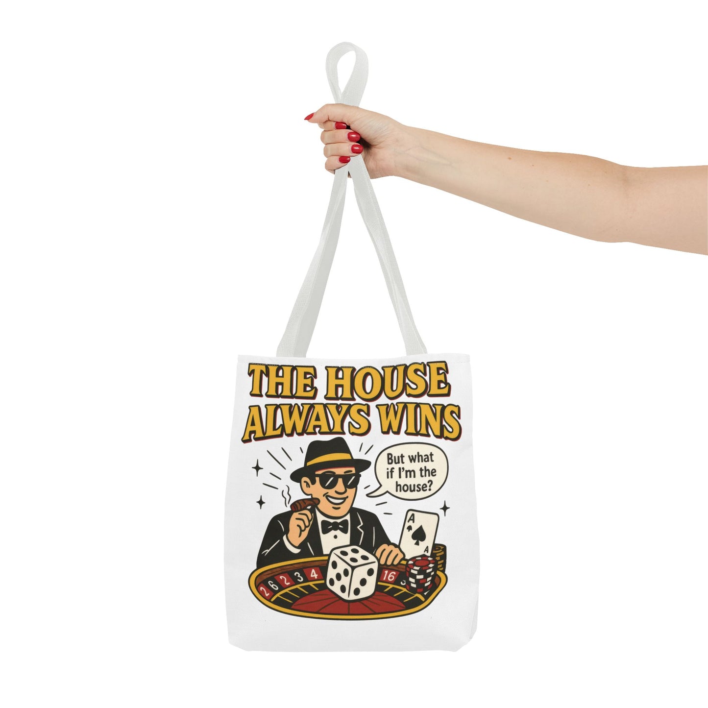 Casino Vibes Tote Bag, Fun Gift for Gamblers, Everyday Use, Travel Accessory, Stylish Shopping Bag, Unique Gambling Merch