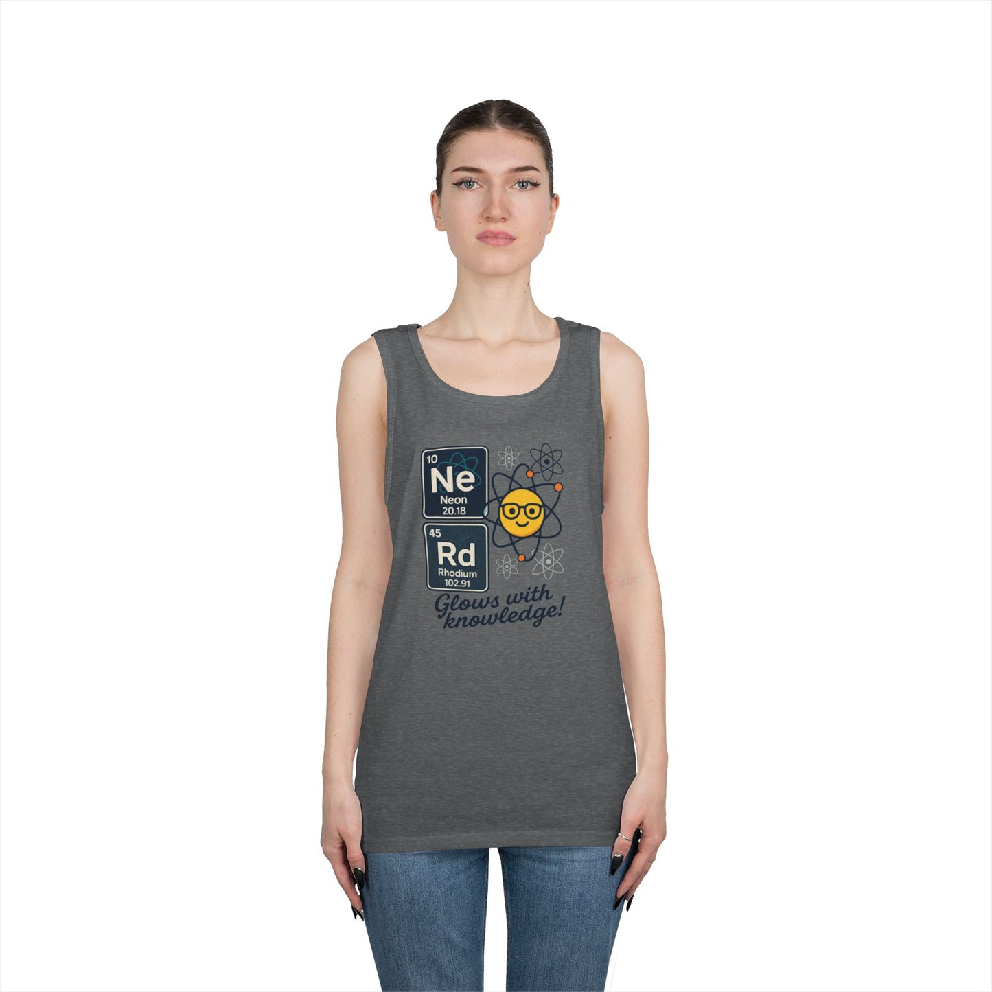 Nerd Tank Top for Men, Funny Science Shirt, Periodic Table Sleeveless Tee, Geeky Workout Shirt, Gift for Teachers, gift for Science Events