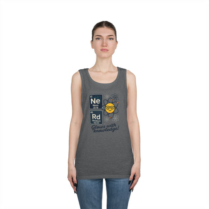 Nerd Tank Top for Men, Funny Science Shirt, Periodic Table Sleeveless Tee, Geeky Workout Shirt, Gift for Teachers, gift for Science Events