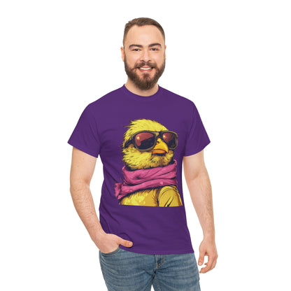 Chic Cool Chick T-Shirt, Unisex Heavy Tee, Funny Animal Tee, Trend Chick Graphic T-Shirt Gift