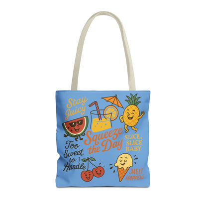 Juicy Summer Tote Bag, Fun Beach Carryall, Perfect for Grocery Shopping, Reusable Market Tote, Cute Gift for Fruit Lovers, Large Tote Bag