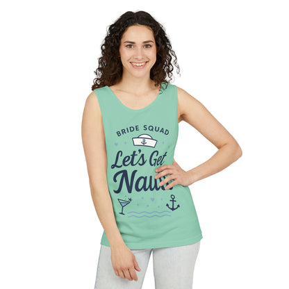 Lets Get Nauti Tank Top, Nautical Bachelorette Party Tee, Bride Squad Gift, Bridesmaid Hen Party Top, Fun Nautical Wedding Shirt