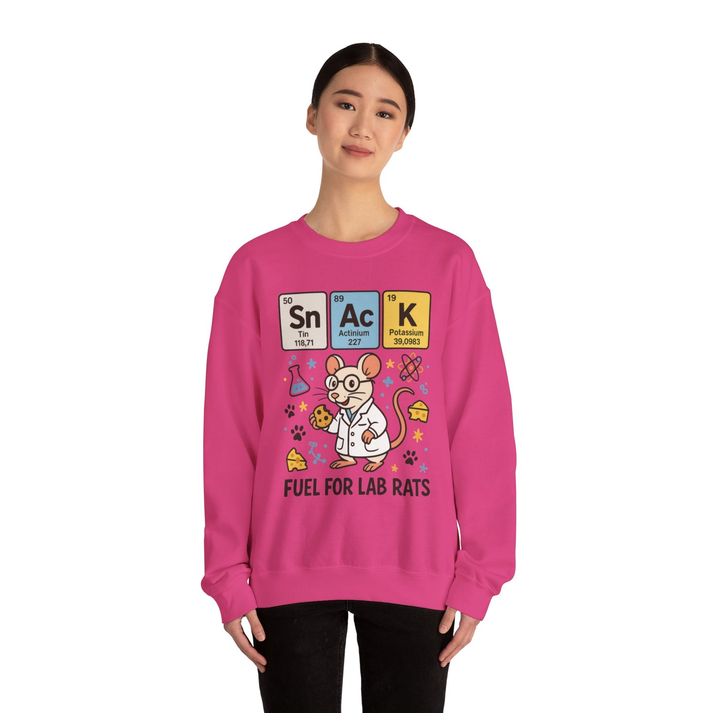 Lab Rat Science Sweatshirt, Science Crewneck, Funny Gift for Teachers, Chemistry Sweatshirt, Cute Lab Rat Design, Perfect for Birthdays