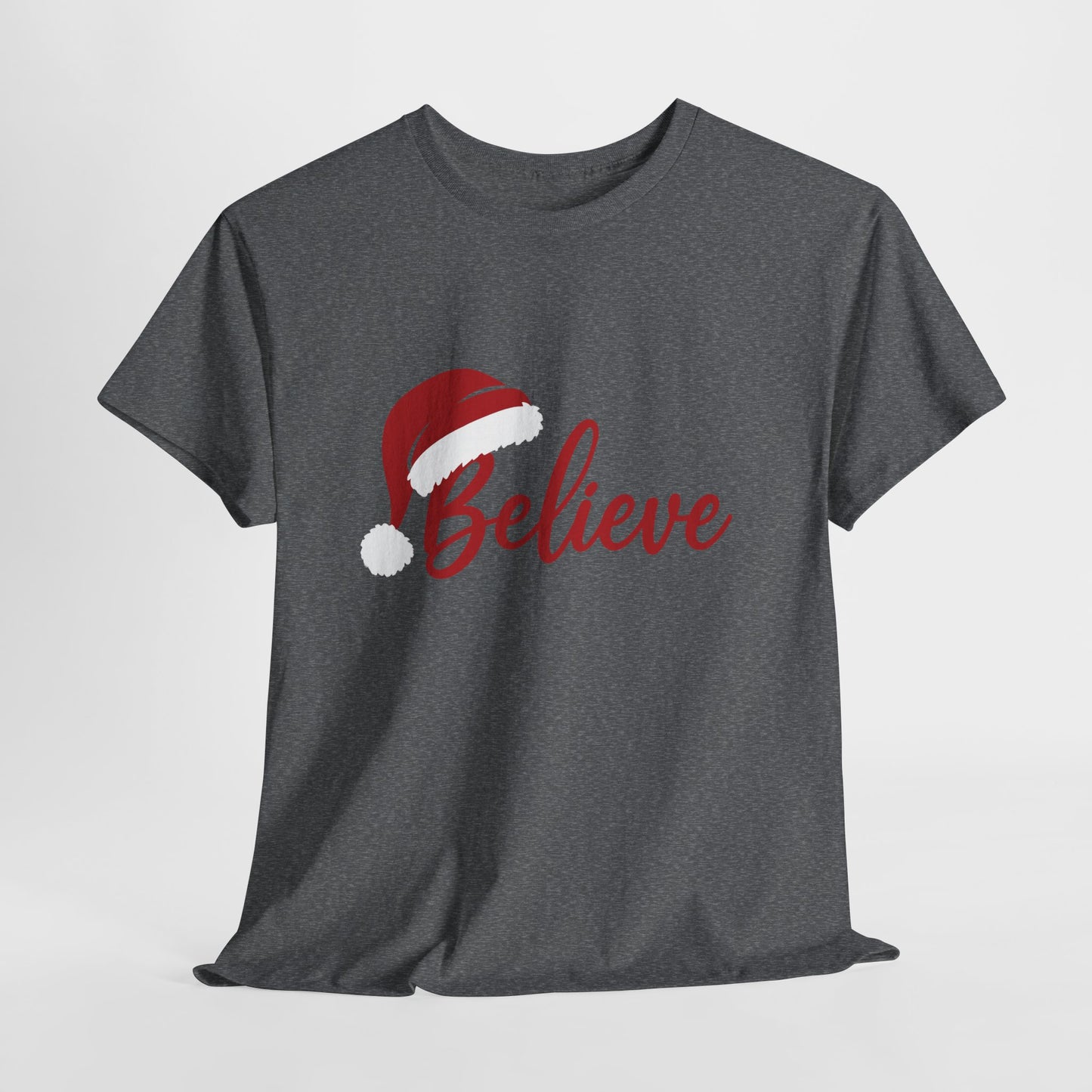 Believe Christmas Women's Shirt, Minimalist Holiday Tee