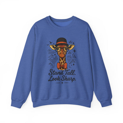 Stylish Giraffe Sweatshirt - Stand Tall, Look Sharp, Unisex Sweater for Animal Lovers, Cozy Gift, Fun Fashion for All Seasons