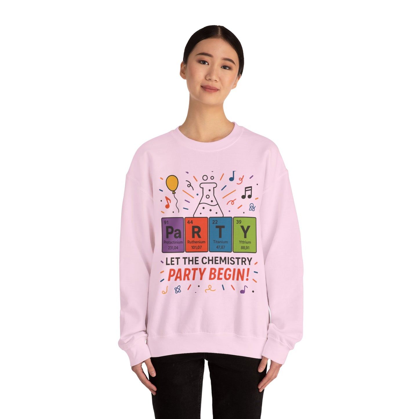 Party Chemistry Crewneck Sweatshirt, Chemistry Sweatshirt, Science Gift, Cute Crew Neck, Birthday Sweatshirt, Unisex Pullover