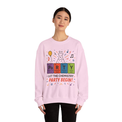 Party Chemistry Crewneck Sweatshirt, Chemistry Sweatshirt, Science Gift, Cute Crew Neck, Birthday Sweatshirt, Unisex Pullover