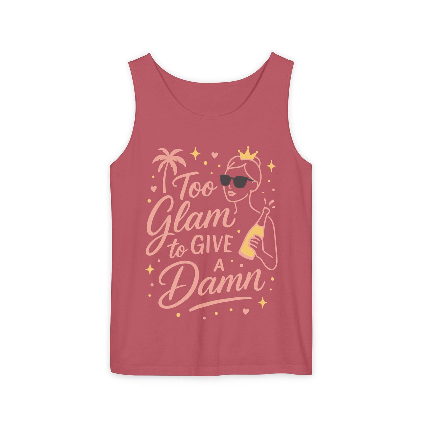 Too Glam to Give a Damn Bridal Party Tank Top, Bachelorette Party Tee, Bridesmaid Wedding Tee, Hen Party Top, Bridal Shower,Bridesmaids Gift