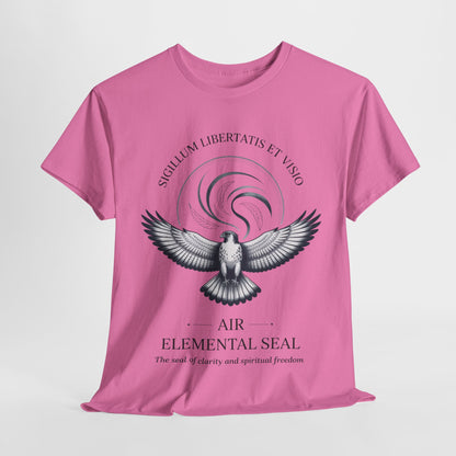 Air Elemental Seal Unisex Cotton Tee, Clarity & Spiritual Freedom Symbol Tee, Unisex Elemental Shirt, Vision Totem Gift, Spiritual Gift