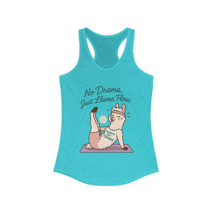 Llama Yoga Tank Top, Funny Yoga Llama Tank for Women, Gift for Yogis, Fun Yoga T-Shirt for Animal Lovers, Funny Workout Top, Summer Wear