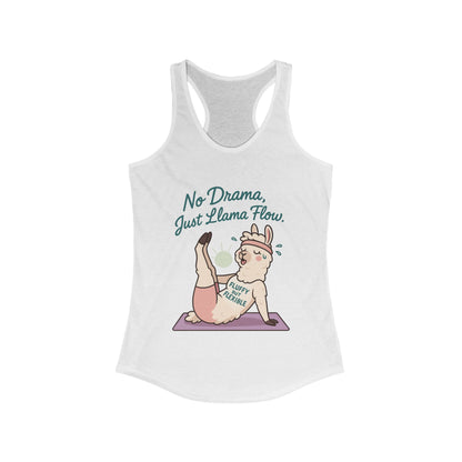 Llama Yoga Tank Top, Funny Yoga Llama Tank for Women, Gift for Yogis, Fun Yoga T-Shirt for Animal Lovers, Funny Workout Top, Summer Wear