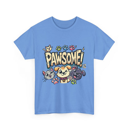 Pawsome Pets Unisex Heavy Cotton Tee, for Pet Lovers, Animal Enthusiasts, Gift for Animal Lovers, Cute Pet Shirt, Fun Animal Tee