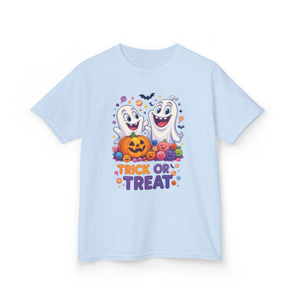 Trick or Treat Kids Halloween T-Shirt, Cute Ghosts Pumpkin Design, Fun Spooky Tee for Boys Girls