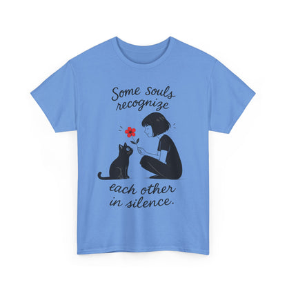 Cat Lover's Heavy Cotton Tee, Cute Cat Shirt, Pet Owner Gift, Animal Lover Apparel, Birthday Gift for Her, Women's Cotton T-Shirt, Cat Lover