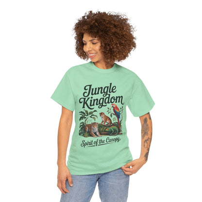Mens Jungle Kingdom Tee - Nature Lover T-Shirt, Animal Graphic Tee, Eco-Friendly Gift, Summer Fashion, Adventure Outfit