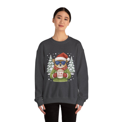 Women's Tis the Season Christmas Sweatshirt, Festive Reindeer Pullover