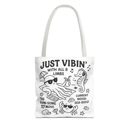 Fun Sea-Themed Tote Bag, Beach Accessories, Summer Vibes, Gift for Ocean Lovers, Reusable Shopping Bag, Cute Beach Tote