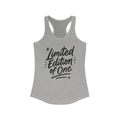 Limited Edition Women's Racerback Tank, Motivational Gym Top, Summer Workout Shirt, Unique Gift for Her, Fashionable Activewear
