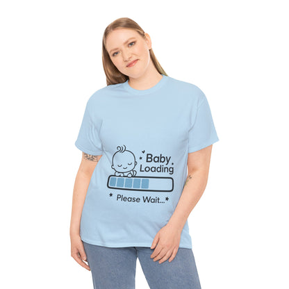 Baby Loading Maternity T-Shirt, Funny Pregnancy Announcement Tee, Mom To Be Gift, Expecting Baby Tee, Pregnancy Reveal Top, Baby Shower Gift