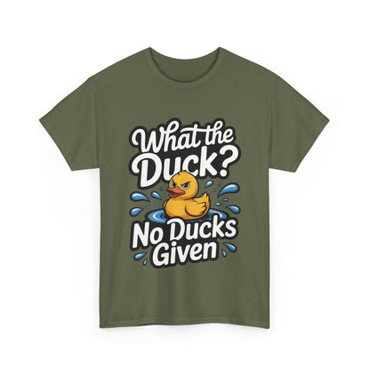 Funny Duck Shirt - No Ducks Given Tee - What The Duck Mens T-Shirt - Sarcastic Rubber Duck Graphic - Humor Gift For Him