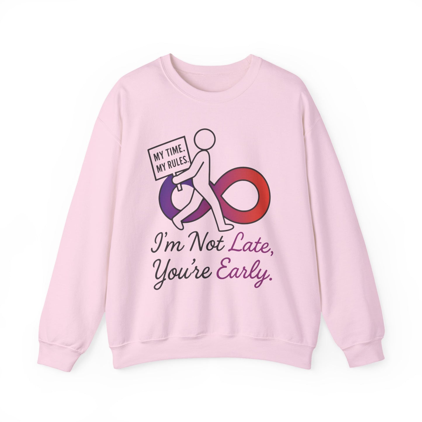 My Time, My Rules Funny Crewneck Sweatshirt, Womens Pullover, Gift for Her, Birthdays, Humor Clothing, Casual Style