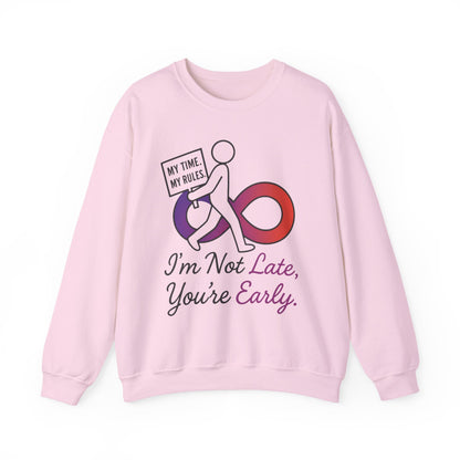 My Time, My Rules Funny Crewneck Sweatshirt, Womens Pullover, Gift for Her, Birthdays, Humor Clothing, Casual Style