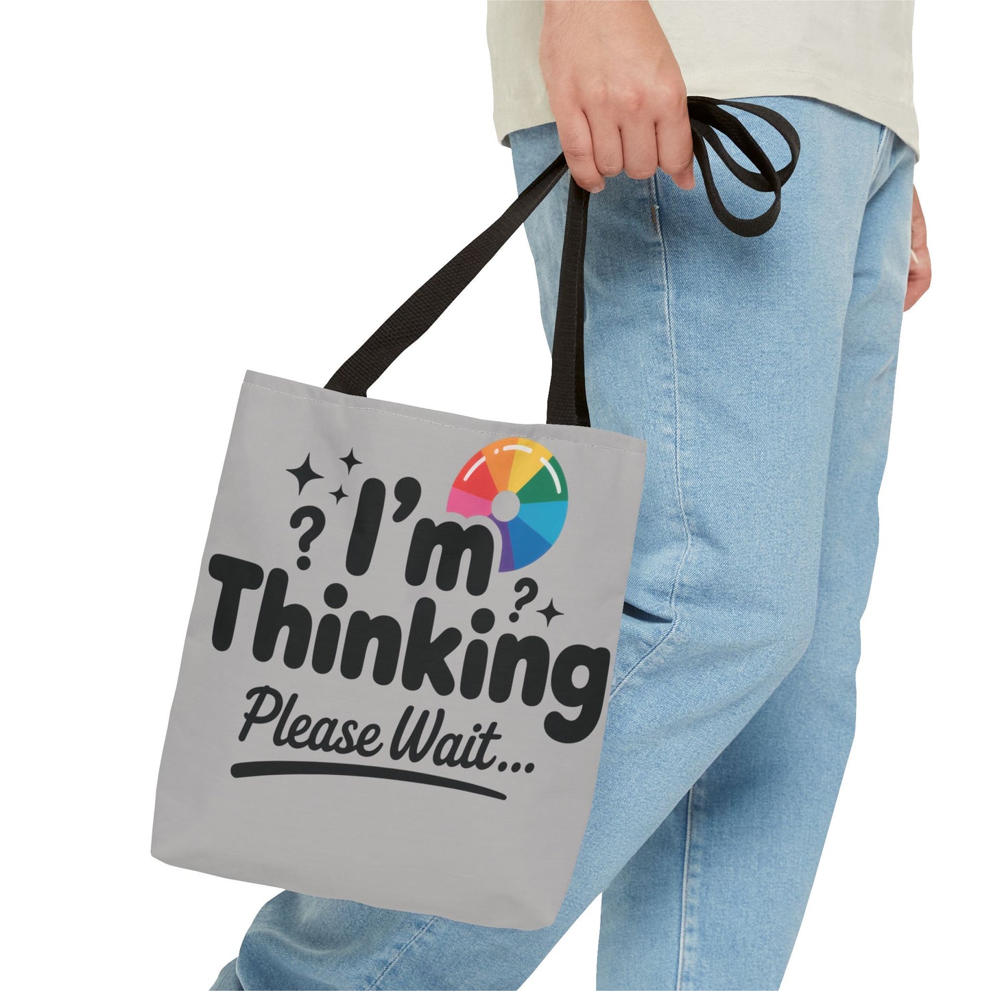 Whimsical Thinking Tote Bag, Funny Gift, Carry-All for Daily Use, Ideal for Birthdays and Graduations, Work or School Tote for Women and Men
