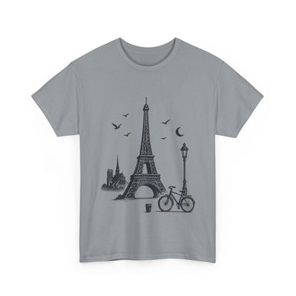 Eiffel Tower Graphic Tee, Parisian Style T-Shirt, Casual Summer Top, Travel Gift, Unisex Cotton Shirt