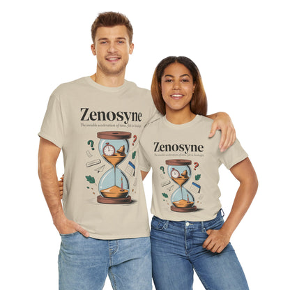 Zenosyne Unisex Heavy Cotton Tee, Aesthetic Word Tee, existential tee, Emotional Word Tee, Moody Graphic Tee, Philosophical Tee