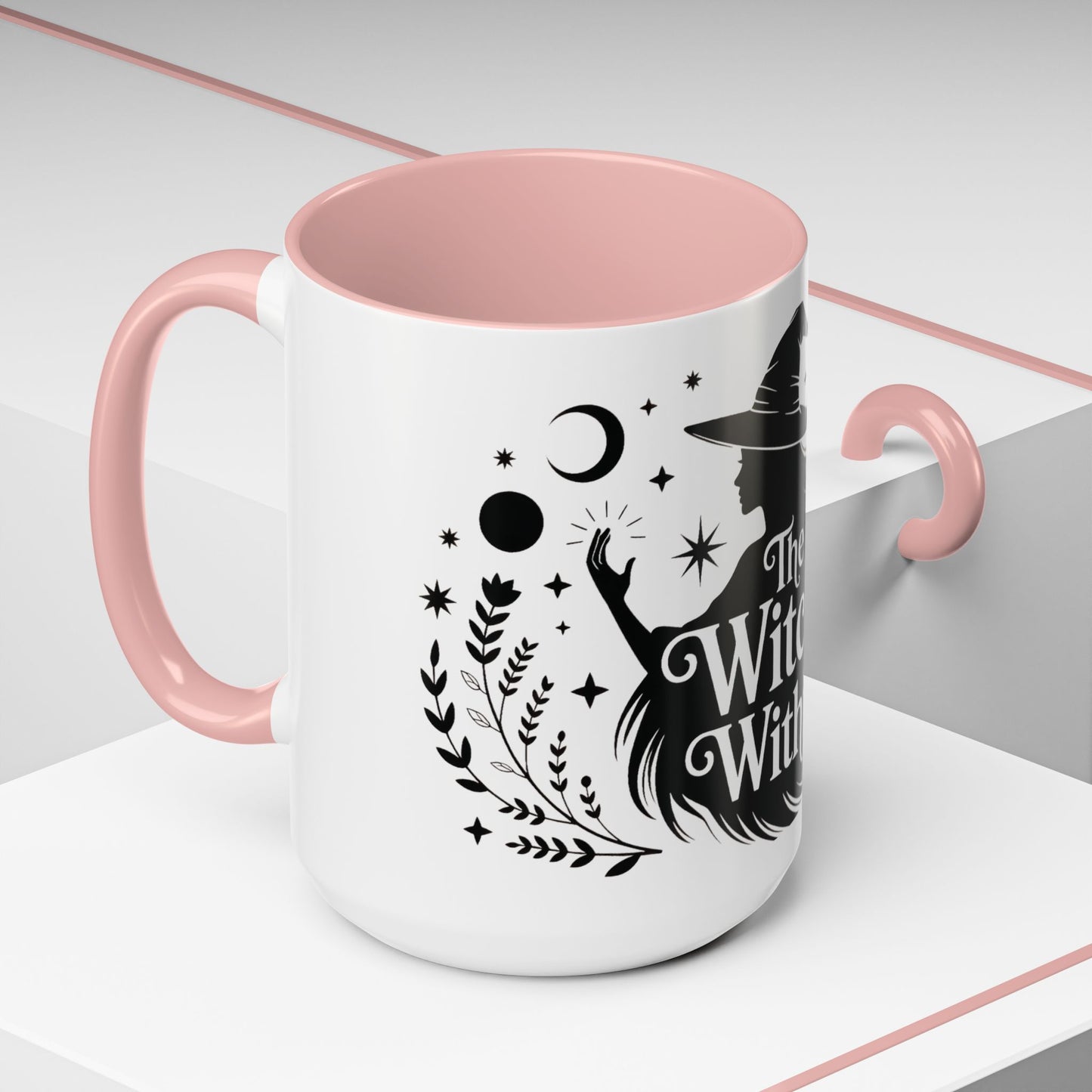 The Witch Within Mug, Minimalist Witchy Coffee Cup, Celestial Feminine Power Gift, Spiritual Boho Halloween Drinkware, Coffee Mug (11, 15oz)