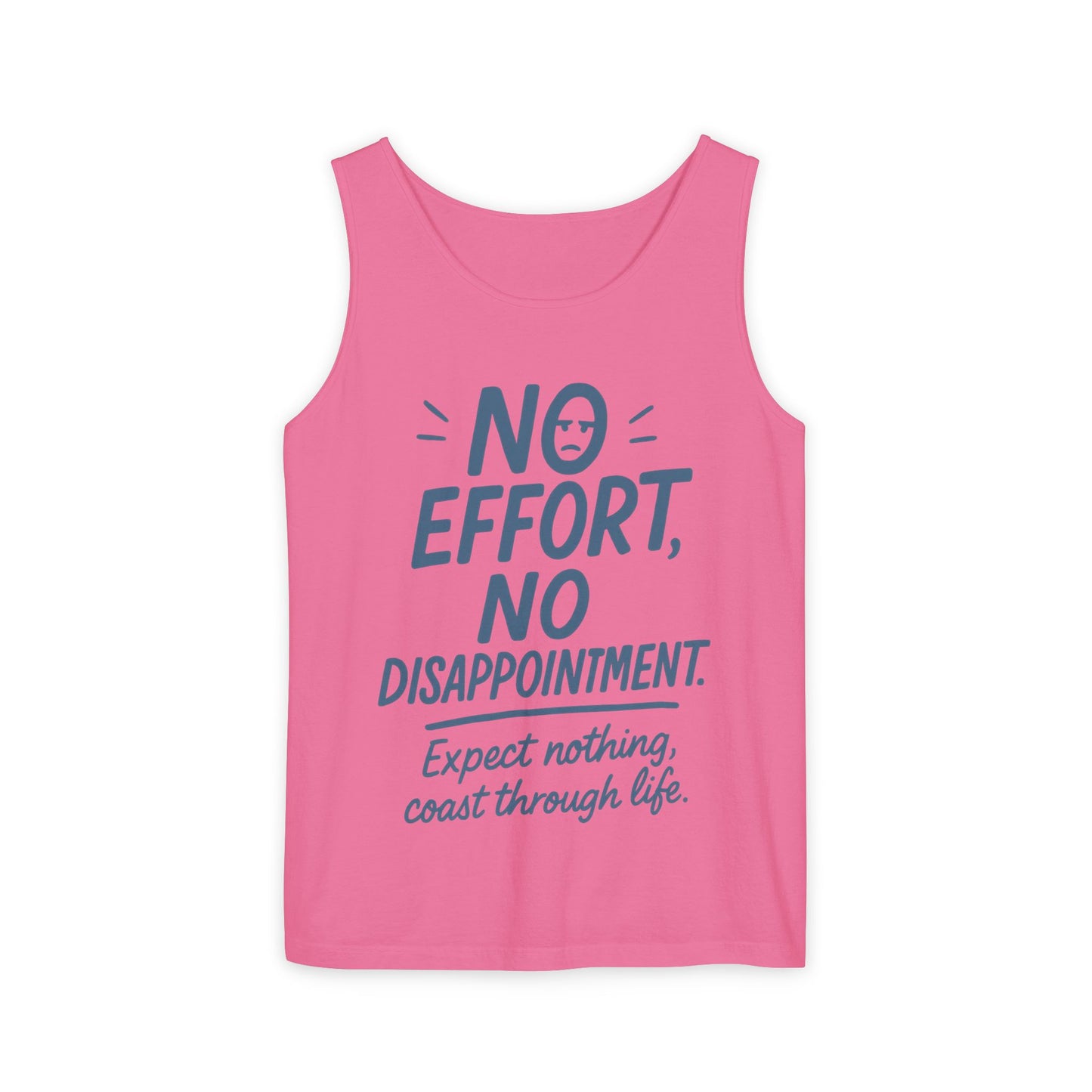 No Effort Womens Tank Top, Funny Lazy Life Quote, Workout Humor Sleeveless Shirt, Casual Gym Top, Gift for Her, Perfect for Lazy Days