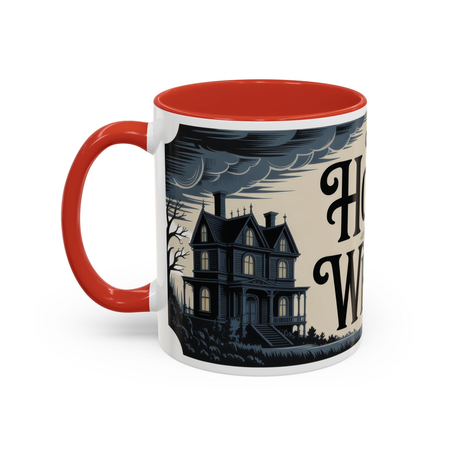 The House of Whispers Mug, Haunted Mansion Gothic Coffee Cup, Spooky Halloween Gift for Horror Lovers, Accent Coffee Mug (11, 15oz)