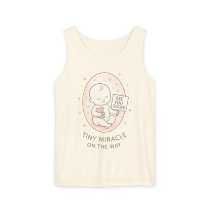Coming Soon Maternity Tank Top, Cute Baby Pregnancy Announcement Shirt, Expecting Mom Gift, Gender Reveal Tee, Baby Shower Gift