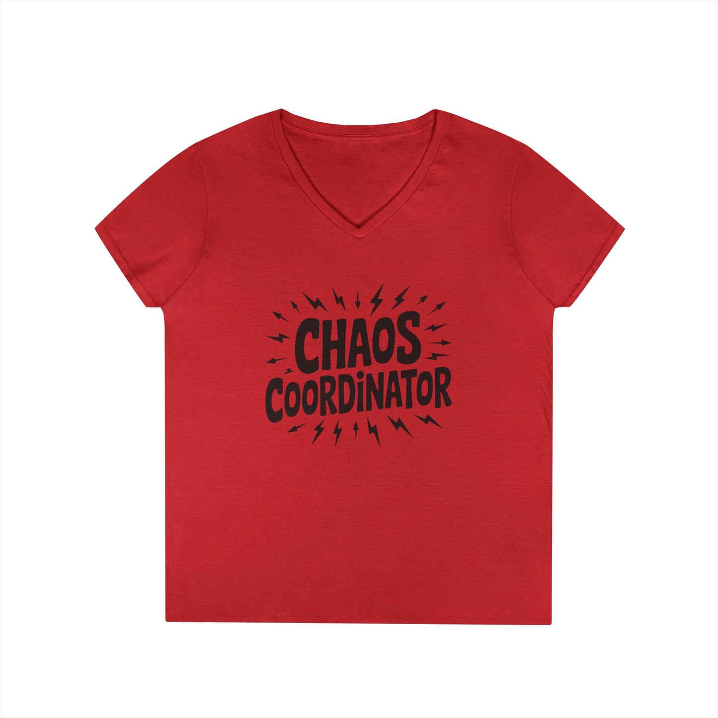 Chaos Coordinator Ladies' V-Neck T-Shirt, Funny Gift for Moms, Mother's Day Gift, Teacher Shirt, Casual Graphic Tee, Women's Gift Idea