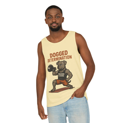 Funny Gym Dog Tank Top for Men, Workout Bulldog Graphic Tee, Fitness Motivation Shirt, Dog Lover Gift, Gym Wear, Fitness Tank Top
