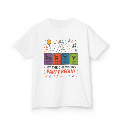 Kids' Chemistry Party T-Shirt, Periodic Table Tee, Funny Science Shirt for Boys & Girls, Science Tee, Unique Educational Apparel