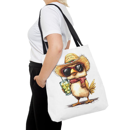 Chic Summer Tote Bag, Fun Bird Design, Beach Bag, Vacation Accessory, Perfect Gift for Bird Lovers, Eco-Friendly Shopper