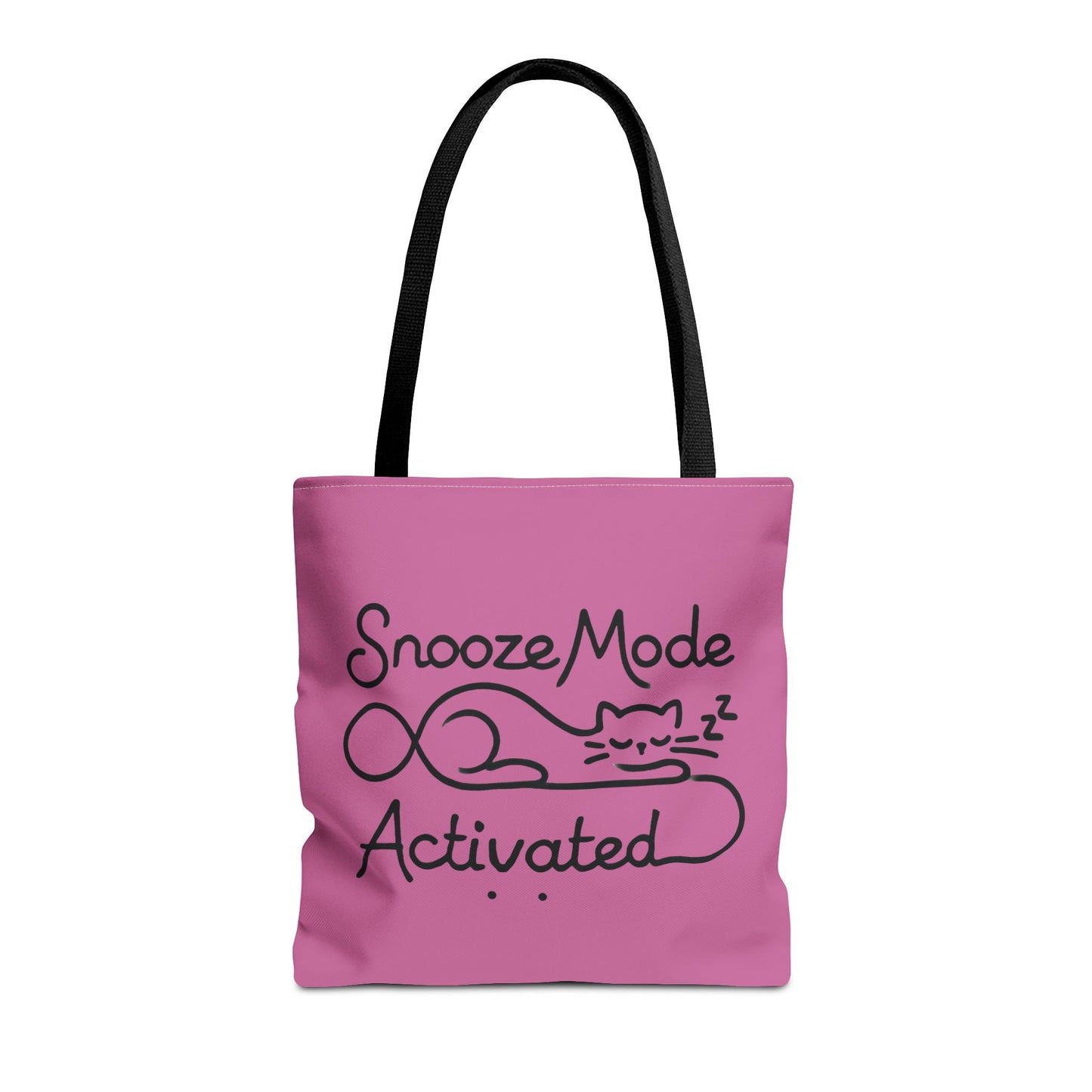 Sleepy Cat Tote Bag - Snooze Mode Activated, Cute Cat Lover Gift, Lounge Essential, Beach, Grocery, Everyday Use, Beach Weekender Bag