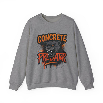Men's Heavy Blend™ Crewneck Sweatshirt, Concrete Predator Mens Panther Crewneck Sweatshirt